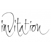 Tampon en bois Invitation 2