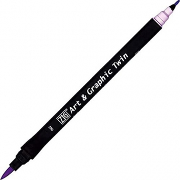 KUTUT80062 - 4901427941500 - ZIG - Feutre aquarelle Ton violet N° 62 Double pointe - 2