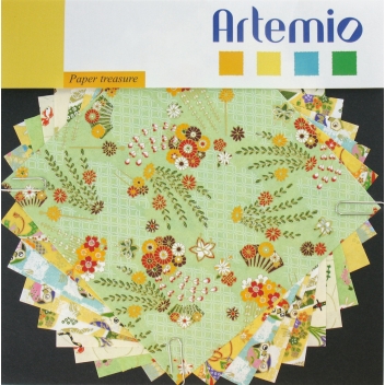 11002051 - 5414135067800 - Artémio - Papier origami Japonais Fleur et lacs 200 g/m² 10 feuilles