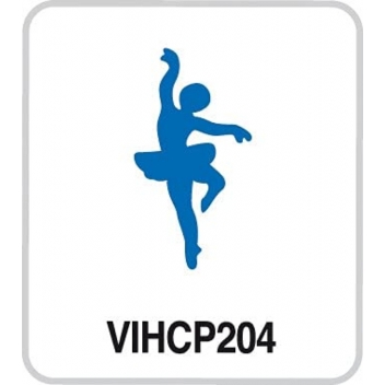 VIHCP204 - 5414135130160 - Artémio - Perforatrice à levier danseuse Ballerine 2,5 cm