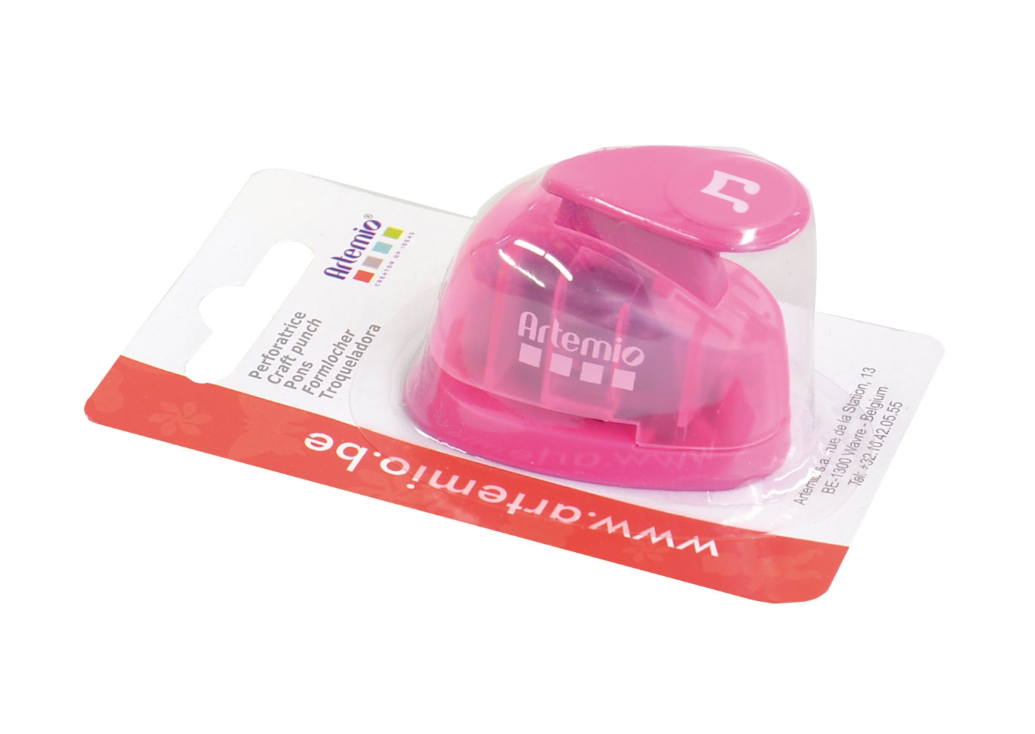 Artemio VIHCP182 Petite perforatrice à Levier 1,6 cm Ctoque #2 Multicolore 8,5 x 5 x 12 cm Plastique