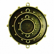 Support en métal bronze rond 3 pièces MB1007