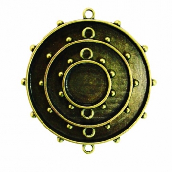 18002963 - 0879216019522 - Spellbinders - Support en métal bronze rond 3 pièces MB1007 - 2