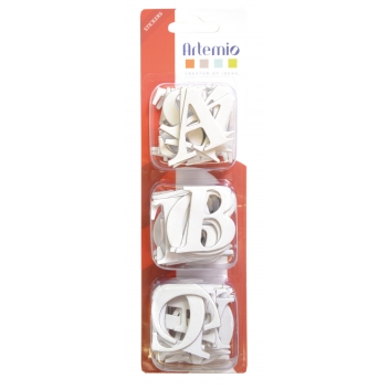 11006043 - 0760899974485 - Artémio - Alphabet autocollant carton 60 Lettres majuscules (40mm)