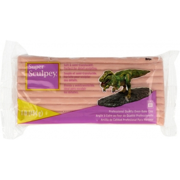 POSS1 - 0715891114315 - Sculpey - Pâte Super Sculpey Beige 450 g