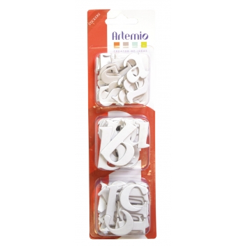 11006042 - 0760899974478 - Artémio - Alphabet autocollant carton 60 Lettres minuscules (40mm)