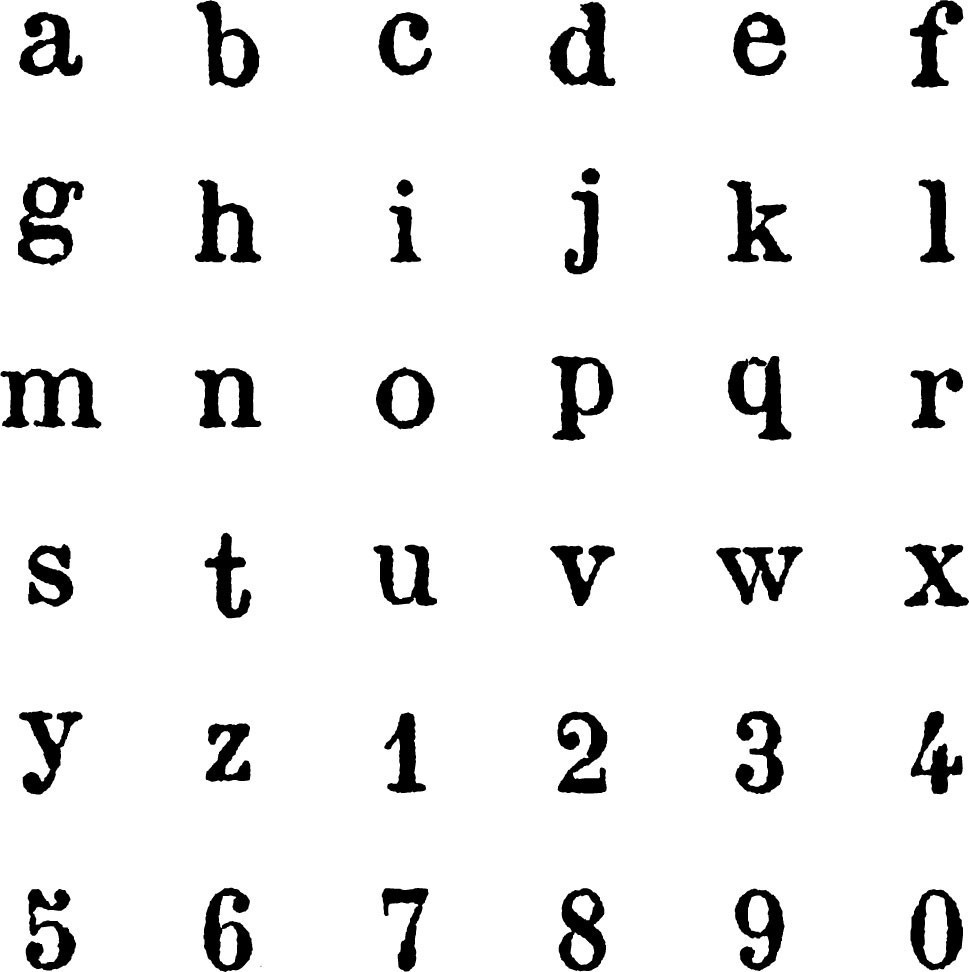 2 Sets Pochoir Lettre Timbres De L'alphabet D'argile Miniature