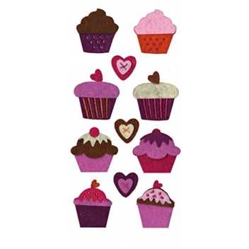 13070019 - 5414135154111 - Artémio - Motif en feutrine Cupcakes
