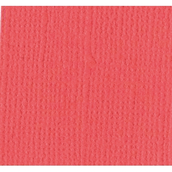 11110131 - 0870709002946 - Bazzill Basics paper - Papier texture toile Flamingo 30,5 cm