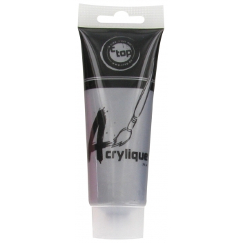 5034 - 3700443550342 - MegaCrea DIY - Peinture acrylique mate argentée tube 75 ml