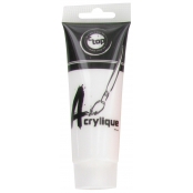 Peinture acrylique mate blanche tube 75 ml