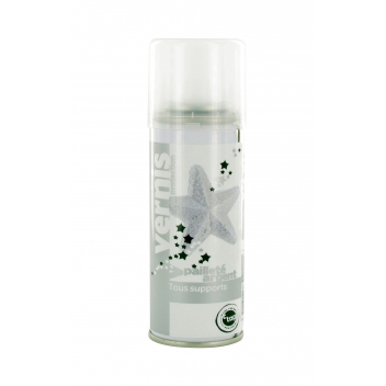 5007 - 3700443550076 - MegaCrea DIY - Vernis pailleté argent Spray 125 ml - France - 2