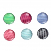 Magnets mini Pois multicolores 1,8 cm x6 pièces
