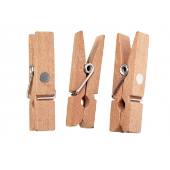 5071 - 3700443550717 - MegaCrea DIY - Pince à linge magnétique 3,5cm naturel x10 pièces - 2
