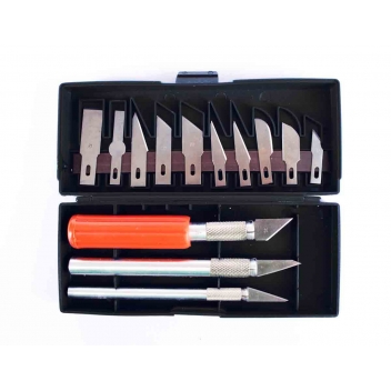 4323 - 3700443543238 - MegaCrea DIY - Cutter de précision Coffret 3 couteaux et 13 lames