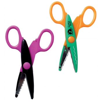 6603 - 3700443566039 - MegaCrea DIY - Paire de ciseaux cranteur 13 cm zig-zag et vague