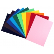 Papier épais de couleur 220g A5 10 couleurs assorties