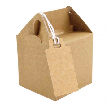 4398 - 3700443543986 - MegaCrea DIY - Boites cadeaux en carton kraft 7x5cm 6 pièces - 4