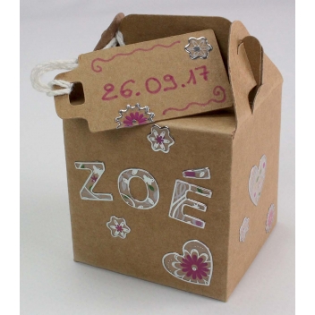 4398 - 3700443543986 - MegaCrea DIY - Boites cadeaux en carton kraft 7x5cm 6 pièces