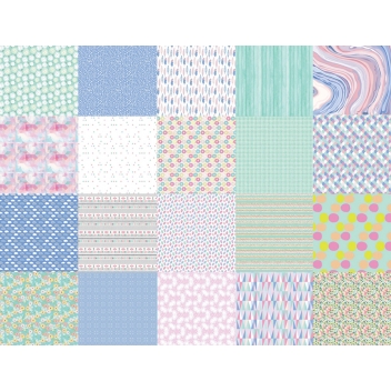 6161 - 3700443561614 - MegaCrea DIY - Papier origami 15x15 cm Les Pastels 36 feuilles - 4