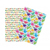 Washi paper Papier adhésif A4 2 feuilles dinosaure et voiture