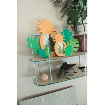 8352 - 3700443583524 - MegaCrea DIY - Mousse Caoutchouc autocollante 6 Couleurs pailletées - 3