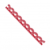 Ruban adhésif fantaisie 1,5 cm x 1 m coeurs rouge