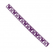 Ruban adhésif fantaisie 1,5 cm x 1 m paillons violet