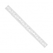 Ruban adhésif fantaisie 1,5 cm x 1 m rosace blanches