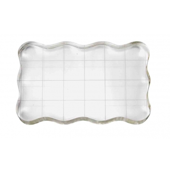 4648 - 3700443546482 - MegaCrea DIY - Bloc positionneur gradué pour Tampon transparent 8x5 cm