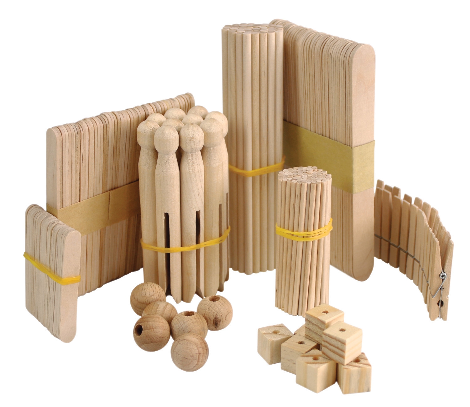 Kit de pièces en bois pour Construction et maquette x450 ref 7543