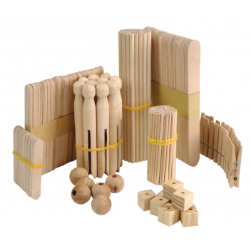 7543 - 3700443575437 - MegaCrea DIY - Kit de pièces en bois pour Construction et maquette x450 - 2