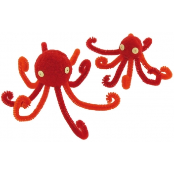 4002 - 3700443540022 - MegaCrea DIY - Chenilles Couleurs vives 30 x 0,5 cm Assortiment 24 pièces - 4
