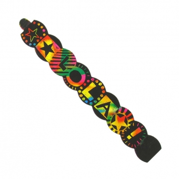 8164 - 3700443581643 - MegaCrea DIY - Bracelets à gratter 23 x 3 cm 4 pièces - 2