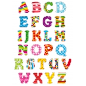 Gommettes alphabet 1 de 3 à 4 cm x 52 pièces