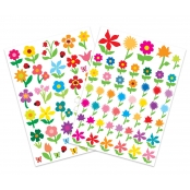 Gommettes fleurs de 1 à 4,5 cm 87 pièces