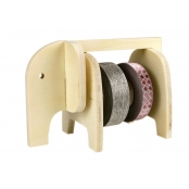 Distributeur en bois pour masking tape Eléphant 11,5 cm
