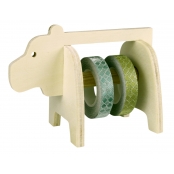 Distributeur en bois pour masking tape Ours 11,5 cm