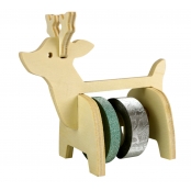 Distributeur en bois pour masking tape Renne 11,5 cm