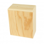 Tirelire en bois Simple et efficace 13 x 10,5 x 6 cm