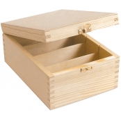 Boite en bois rangement photos 24 x 16.5  H 10,9 cm