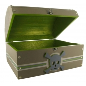 Coffre de pirate en bois 53 x 37 x 29 cm