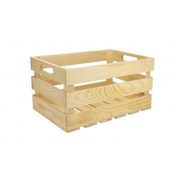 7161 - 3700443571613 - MegaCrea DIY - Cagette en bois ajourée 32,5 x 21,5 x 17 cm