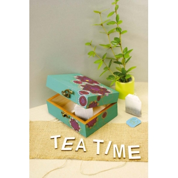 MegaCrea Boîte à Sachet thé/Tisane 31,5 x 22 cm 