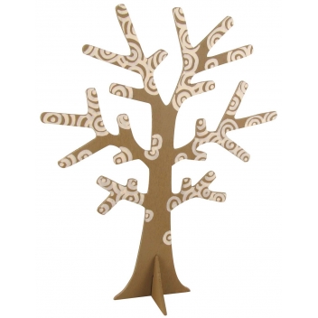 4446 - 3700443544464 - MegaCrea DIY - Support à bijoux Arbre en bois 22 x 18 x 0,3 cm - 2