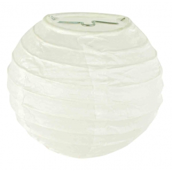 4263 - 3700443542637 - MegaCrea DIY - Lampion en papier blanc diamètre 10 cm 2 pièces - 2