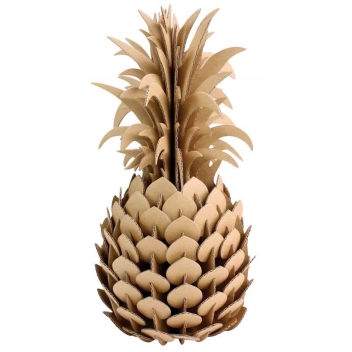 4560 - 3700443545607 - MegaCrea DIY - Maquette en carton à assembler Ananas 14 x 28 cm - 2