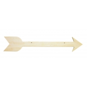 Flèche en bois à suspendre A 40 x 7,5 x 0,7 cm