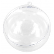 Boule en plastique cristal transparent 16 cm