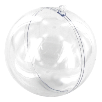 8128 - 3700443581285 - MegaCrea DIY - Boule en plastique cristal transparent 6 cm - 4